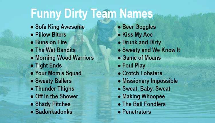 Funny and Dirty Team Names for a Wild Game Night