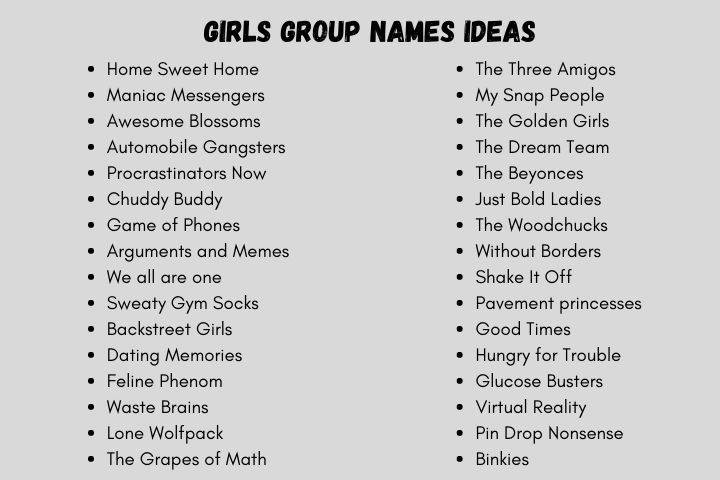 Best Group Names for 5 People – Fun & Creative Ideas